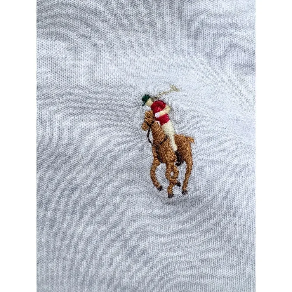 Polo Ralph Lauren Custom Slim Fit T Shirt Gray Pony Logo Preppy Coastal Classic
